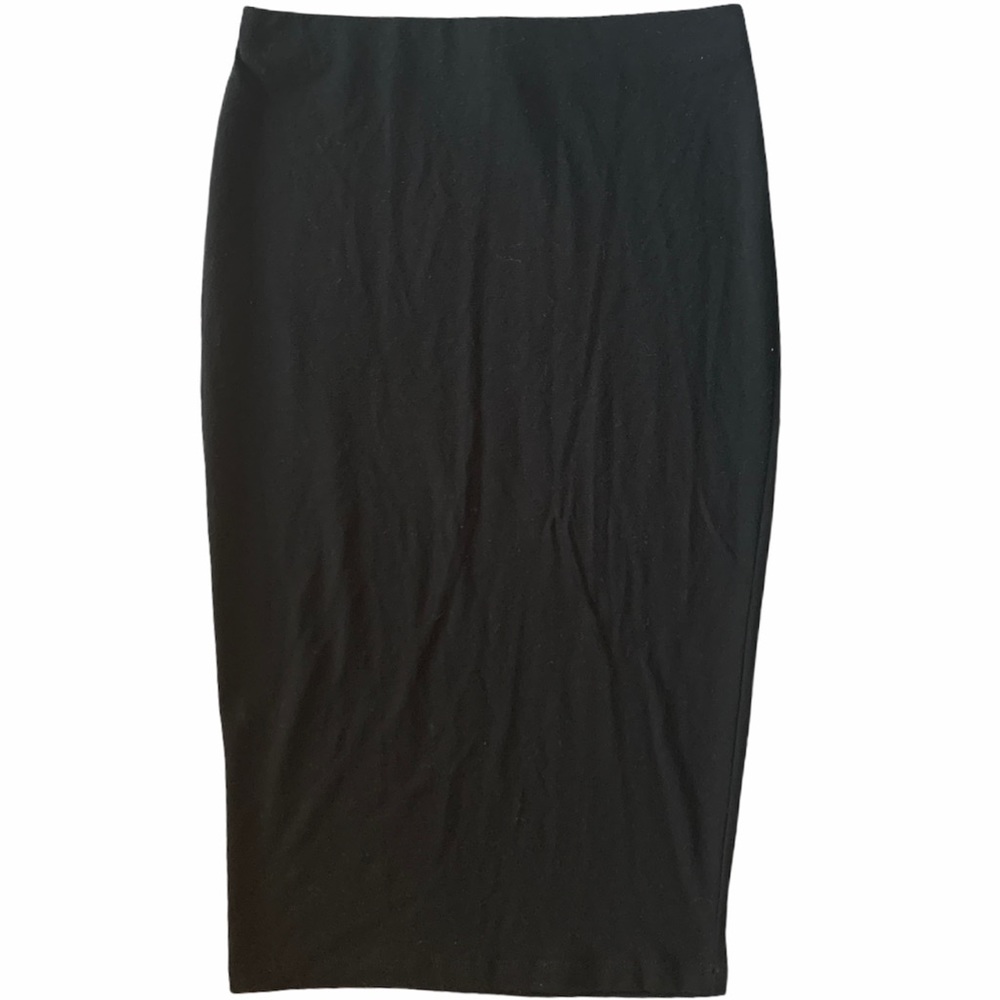 Forever21 Knee Length Black Pencil Skirt